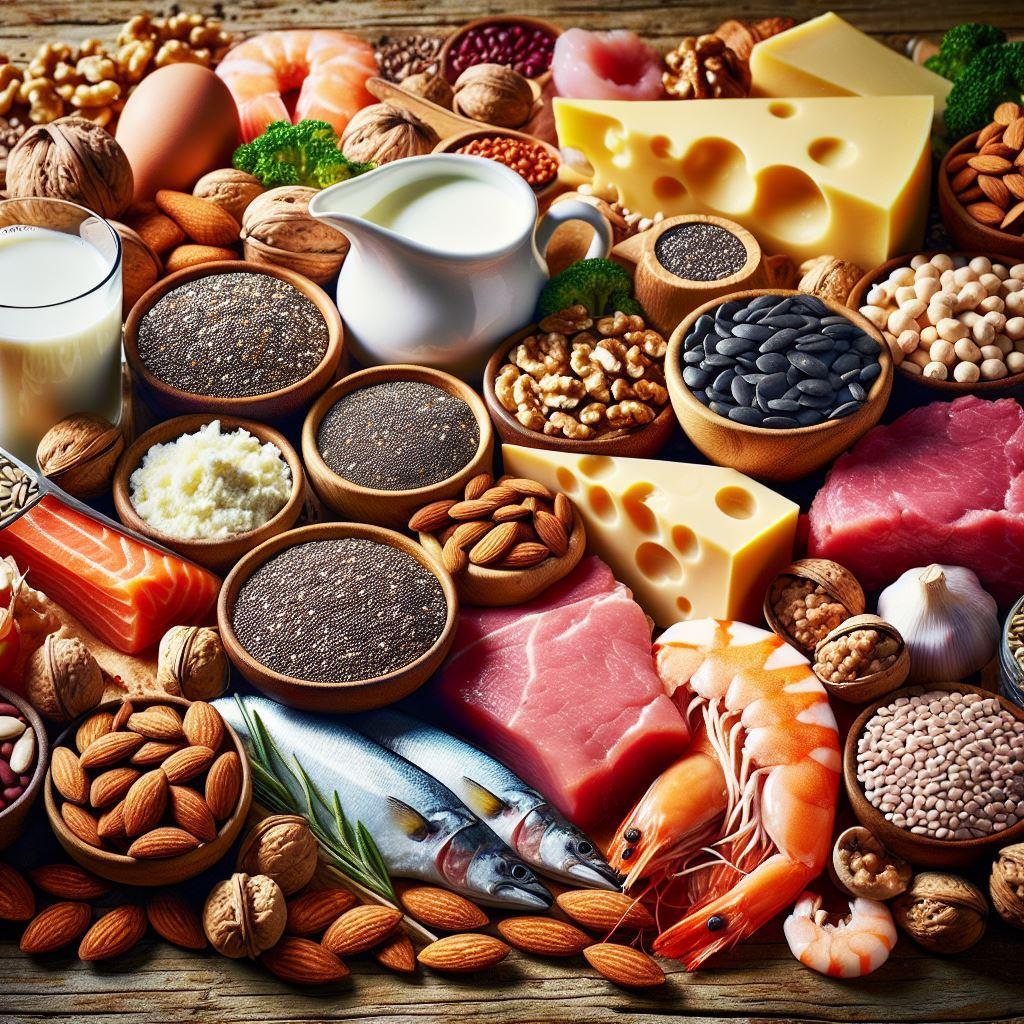 Thumbnail Image photo of nuts, seeds, dairy, meat, seafood and legumes