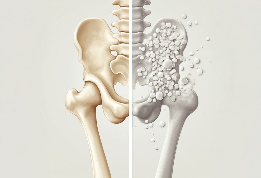 Normal vs Osteoporotic Bone